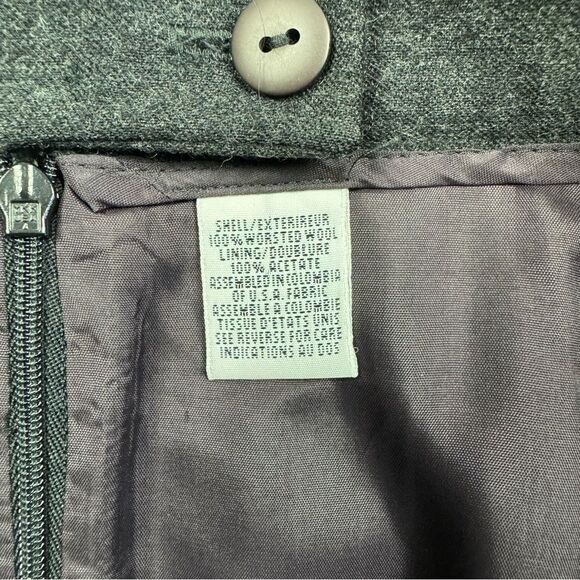 Vintage Talbots Pencil Skirt Womens 18 100% Pure New Worsted Wool Acetate Lining - Picture 3 of 7